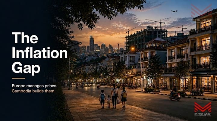 The Inflation Gap: Reading Cambodia Through Europe's 2026 Price Map