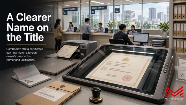 Cambodia Strata Title Update: Latin Names on the Deed