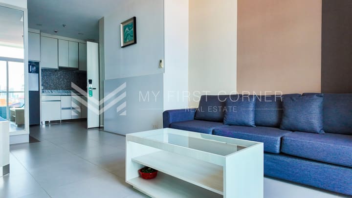 Floor plan for 1-Bedroom Apartment in BKK1 For Rent