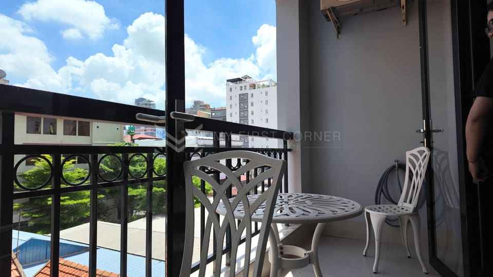 1-bedroom service apartment For rent in Toul Tompong Area