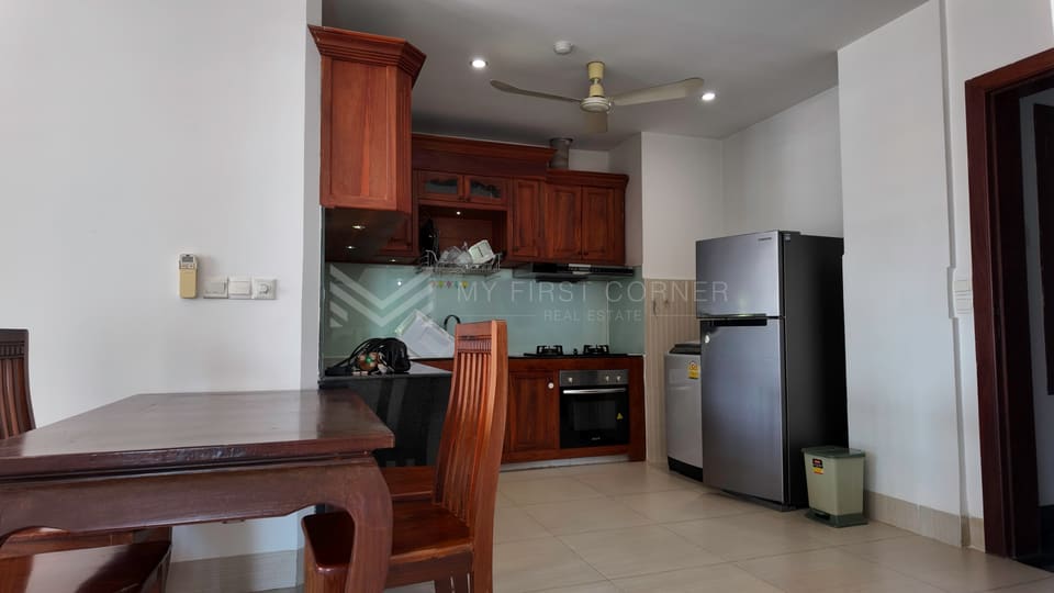 1-bedroom service apartment For rent in Toul Tompong Area