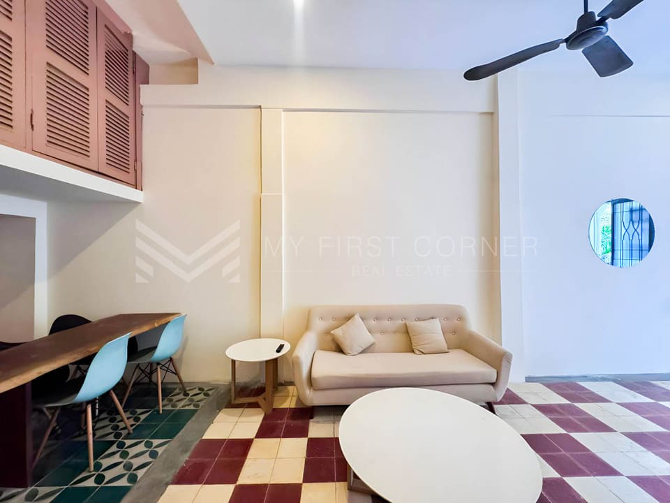 1-bedroom renovated Apartment (Ground Floor Duplex Style) For Rent