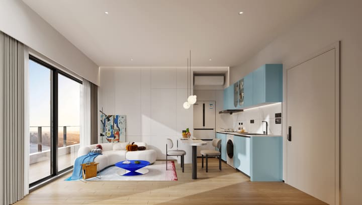 Stunning 1-Bedroom Condo at Picasso Sky Gemme, Phnom Penh