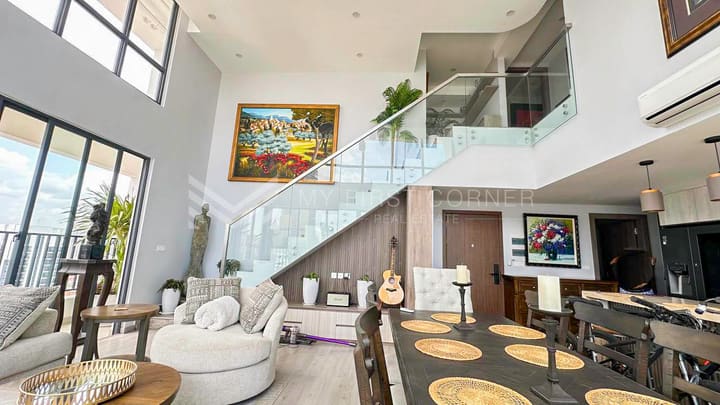 21th floor 3 bedroom duplex for sale in Boeung Trabek Chamkarmorn Phnom Penh