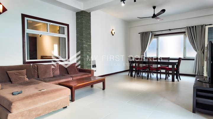 2- Bedroom service apartment in Tonle Bassac For Rent