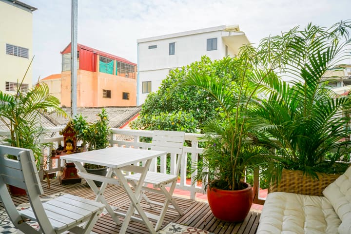 Floor plan for Beautiful 2 bedroom renovated apartment For rent in Daun Penh ChaktoMuk