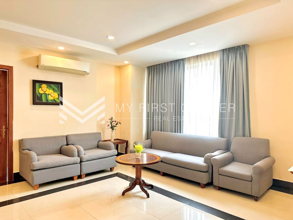 3-Bedroom Service Apartment in BKK1 For Rent