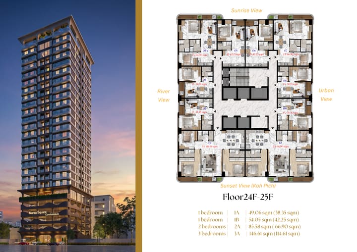3-Bedroom Condo for Sale at Norea Square | Koh Norea