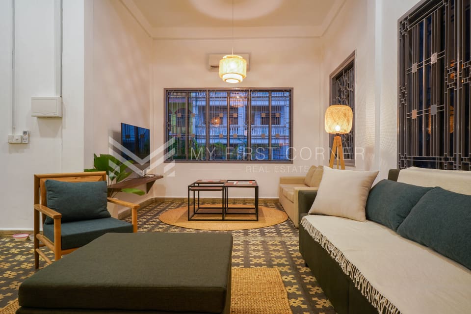 Modern 5-Bedroom Renovated House for Rent in Daun Penh