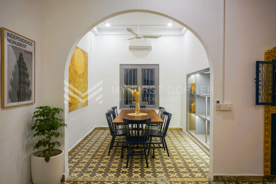 Modern 5-Bedroom Renovated House for Rent in Daun Penh