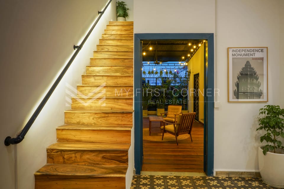 Modern 5-Bedroom Renovated House for Rent in Daun Penh