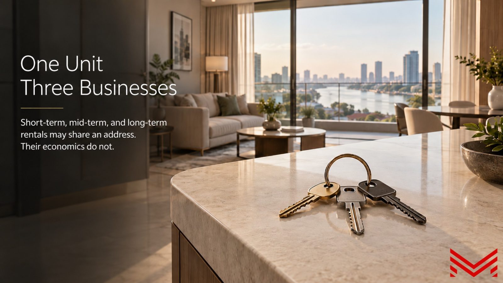Furnished Phnom Penh condo interior illustrating short-term and long-term rental yield strategies